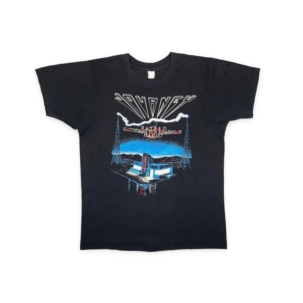 Journey Shirt 80S Raised On Radio Tour Concert Band Tee Shirts